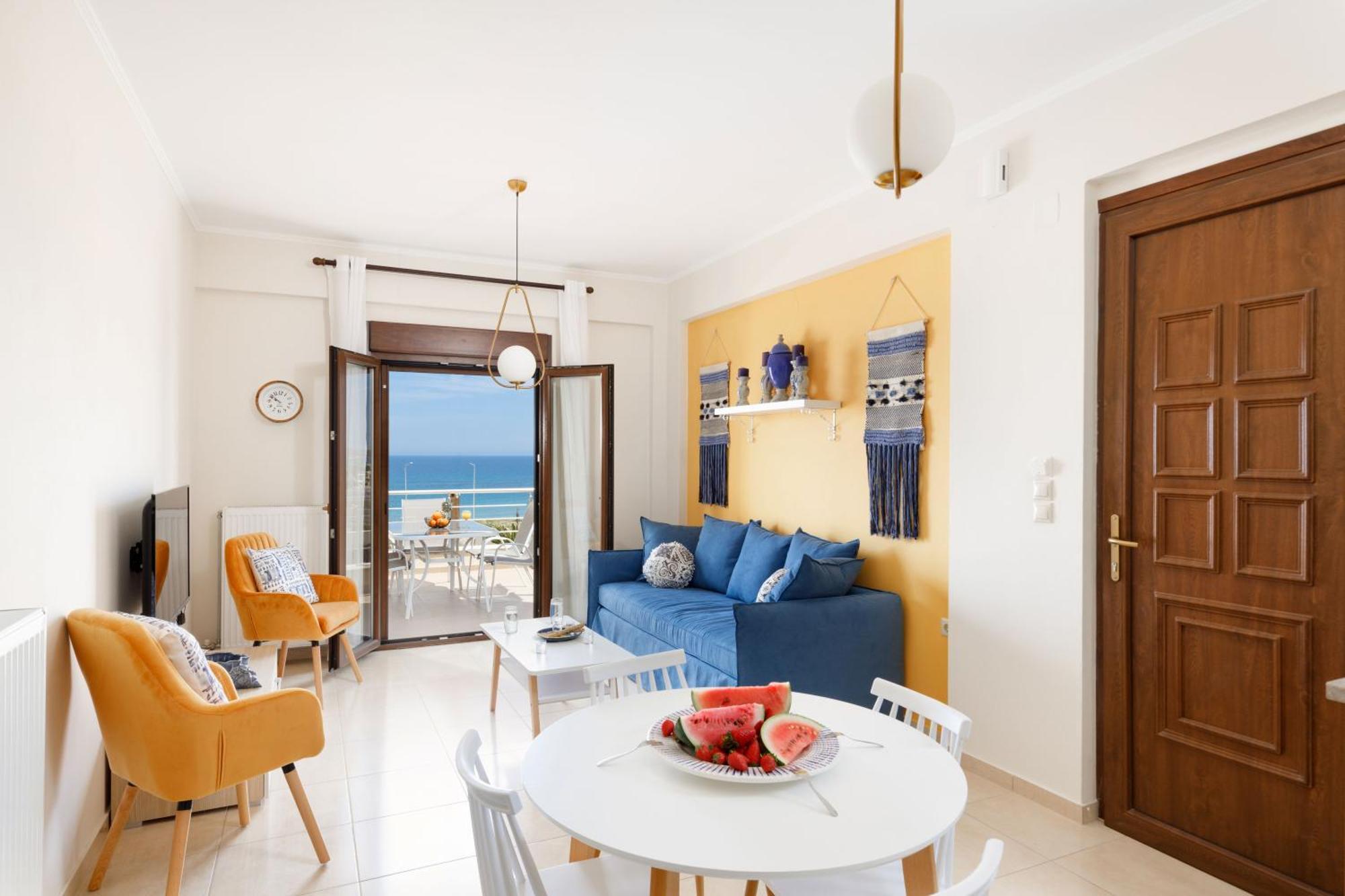 "Peach" - Sea View Maisonette By Sky Hill Resorts Pangalochori Exterior photo