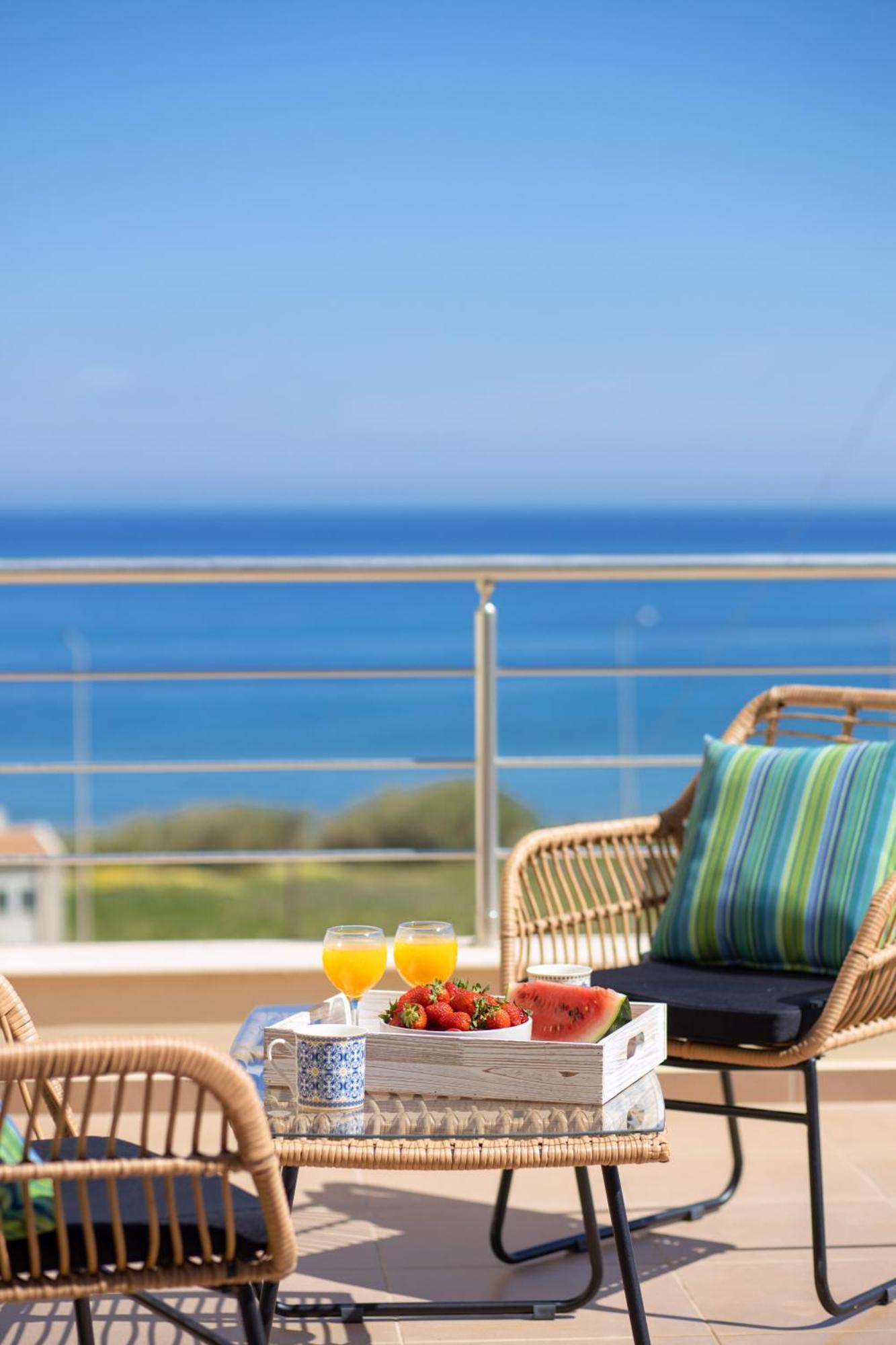 "Peach" - Sea View Maisonette By Sky Hill Resorts Pangalochori Exterior photo